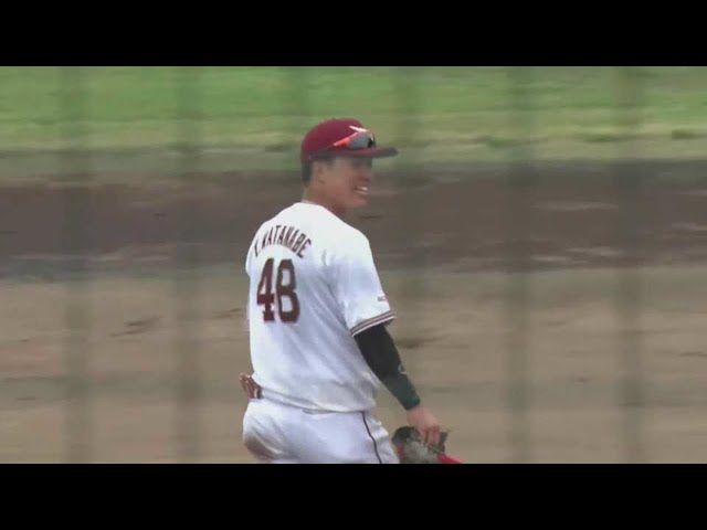 【ファーム】イーグルス・渡邊佳明 ジャンピングスローでアウトを取る!! 2022年5月21日  東北楽天ゴールデンイーグルス 対 北海道日本ハムファイターズ