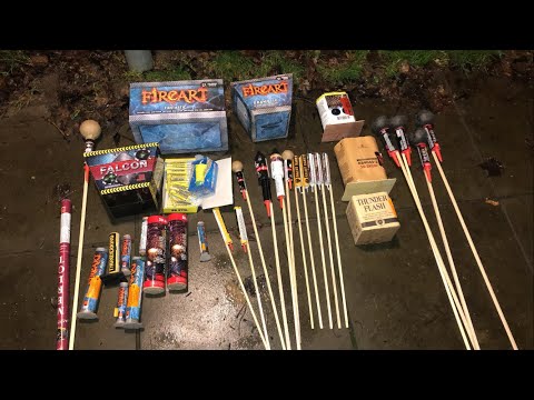 EKSTREM Fyrværkeri Test Compilation #1 (Batterier, Raketter, Thundershots, Bomberør osv.)