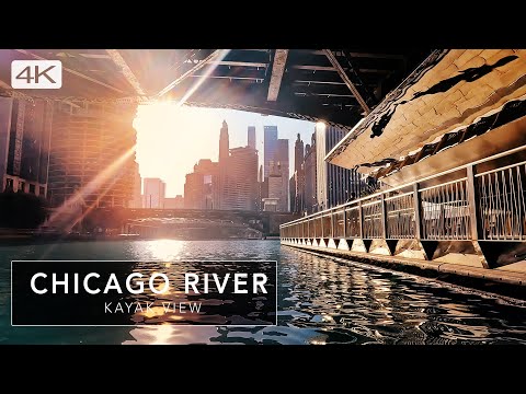 4K Chicago River Kayaking at Spectacular Sunrise - Cinematic Relaxation Film