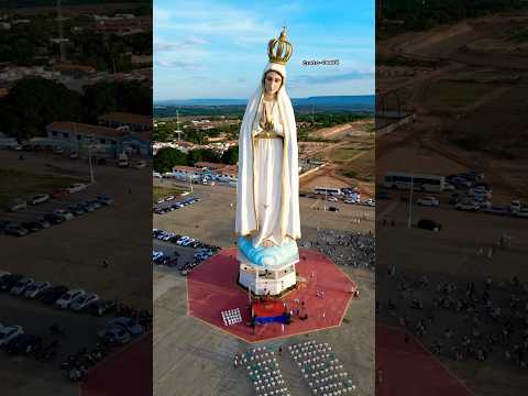 Estátua: Nossa Senhora de Fátima #crato #ceará #nordeste360 #curtirecompartilhar #drone