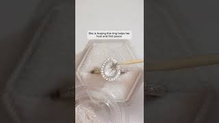 A cremation ring for Sabrina, in memory of her mom #petalsandkeepsakes #cremationjewelry #ashesring