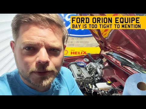 1990 Ford Orion Equipe Project Part 19 - Preparing to drop the Zetec. Bay is too tight to mention.