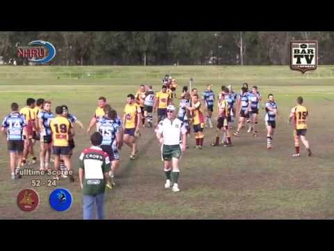 2015 NHRU Round 12 Premier 2 Highlights - Lake Macquarie v Nelson Bay