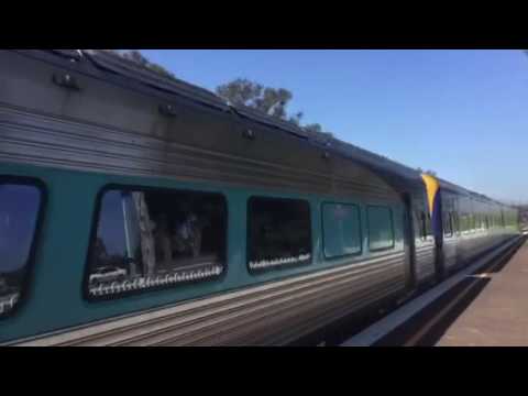 NSW TrainLink - Xplorer rushing through Waratah station