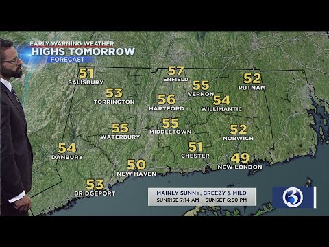 FORECAST: Sunny and breezy end to the weekend