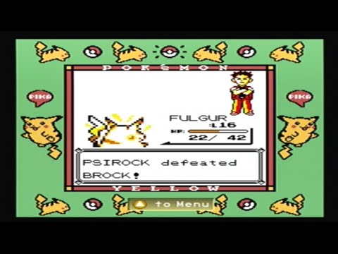 Let's Play Pokemon Yellow (Gifts Only) - Part 3: How to Beat Brock With Pikachu