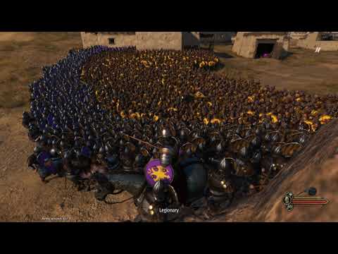 1500 peasants vs 500 legionaries 2160p 4k - ShieldWall - M&B 2 Bannerlord Virtual Battlegrounds Mod