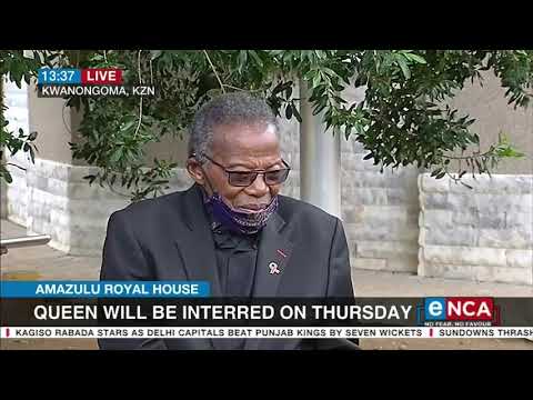 Prince Mangosuthu Buthelezi addresses the media
