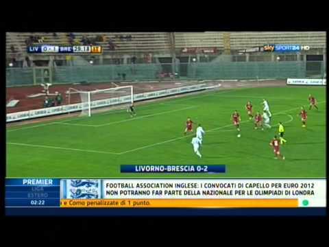 Livorno 0-2 Brescia 16-12-2011 Highlights & Goals HD