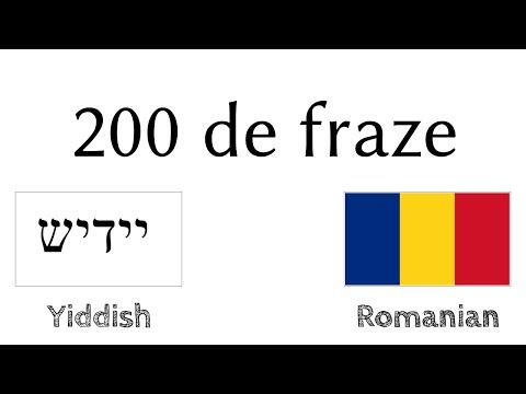 200 de fraze - Idiş - Română