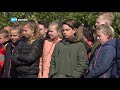 Leerlingen herdenken omgekomen verzetsstrijders tijdens Zwarte Zondag