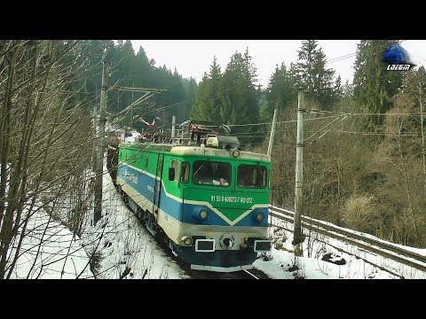 LE5100KW 40-0272-7 & Marfar Unicom Tranzit Freight Train la Tunelul Mic in Predeal - 20 Feb 2020