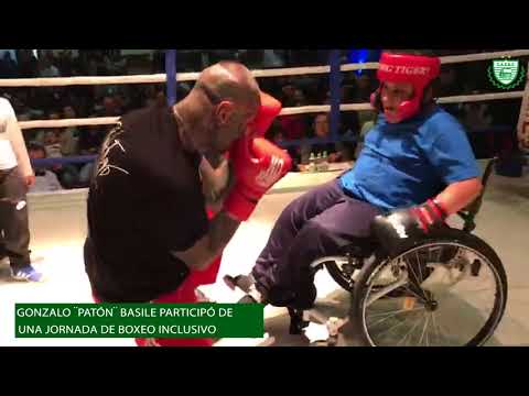 Boxeo - Gonzalo Basile partició de una jornada de boxeo inclusiva
