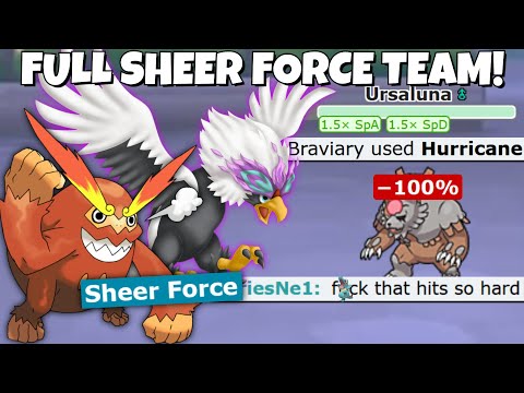 FULL SHEER FORCE ABILITY TEAM DESTROYS POKEMON SCARLET AND VIOLET!
