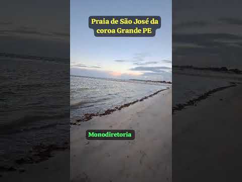Finalzinho de tarde na praia de São José da coroa Grande PE visão espetacular 