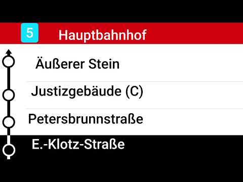 Ansage bis Hauptbahnhof Linie 5 SVV Salzburg