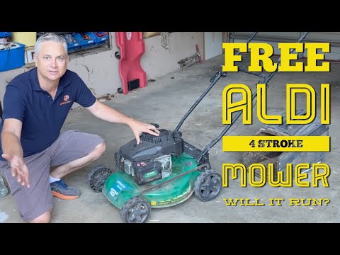 Free ALDI Garden Line 4 Stroke Lawn Mower!  Won’t Start!  Can We Fix It?