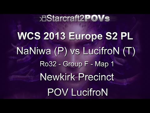 SC2 HotS - WCS 2013 EU S2 PL - NaNiwa vs LucifroN - Ro32 Group F - Map 1 - Newkirk - LucifroN
