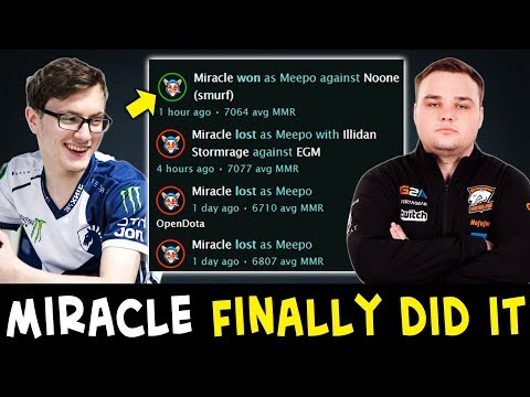 Miracle finally DID IT — mid MEEPO vs Noone