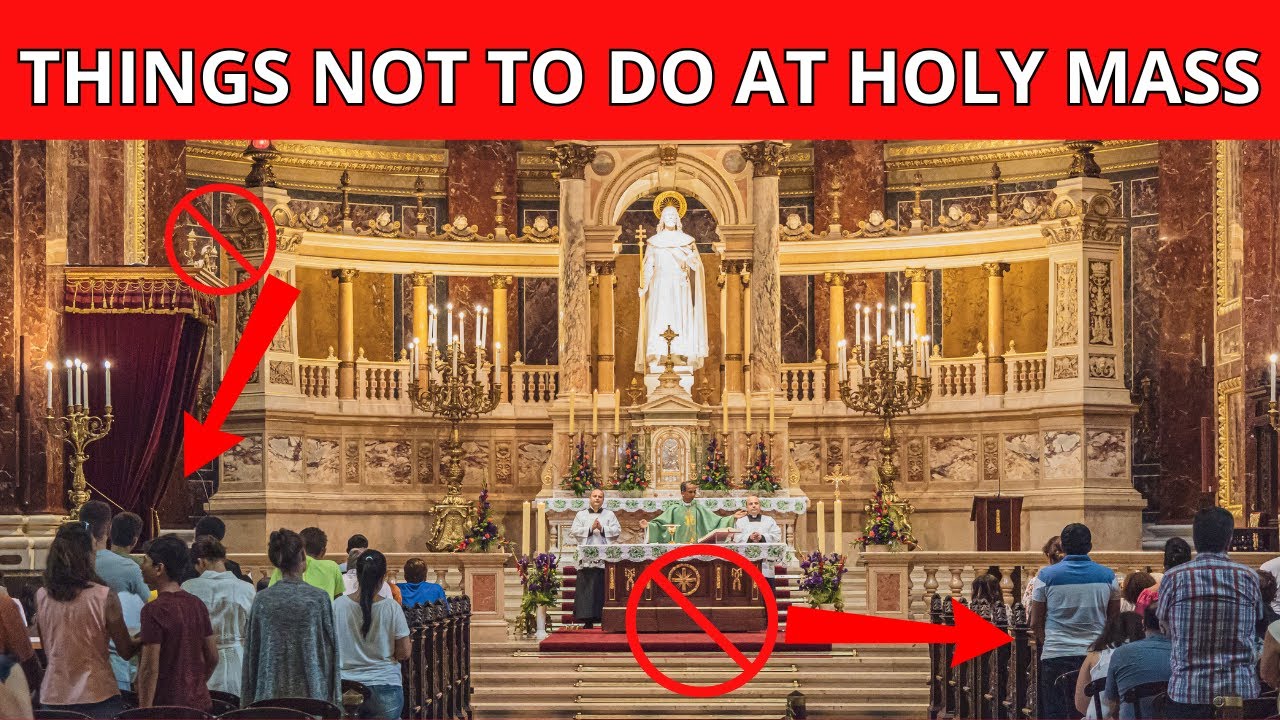 TOO MANY WRONG ATTITUDES DURING THE HOLY MASS: HERE'S WHAT THEY ARE...🙏✝