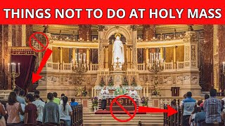 TOO MANY WRONG ATTITUDES DURING THE HOLY MASS: HERE'S WHAT THEY ARE...🙏✝