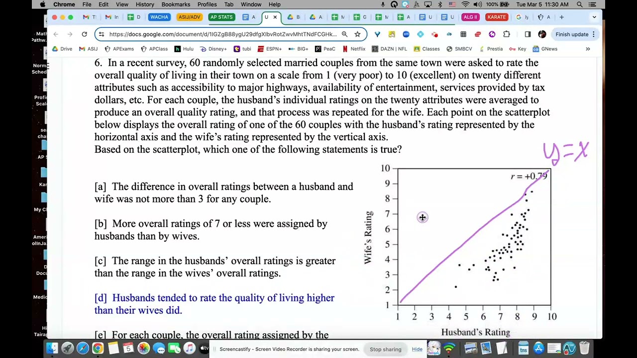 AP Stats Unit 6 Practice Test Answer Explanation