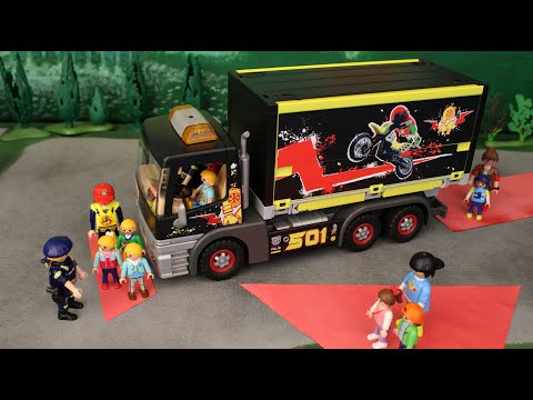 Playmobil Familie Rauter - Die Polizei besucht die Schule - Verkehrslehre - Was ist der Tote Winkel