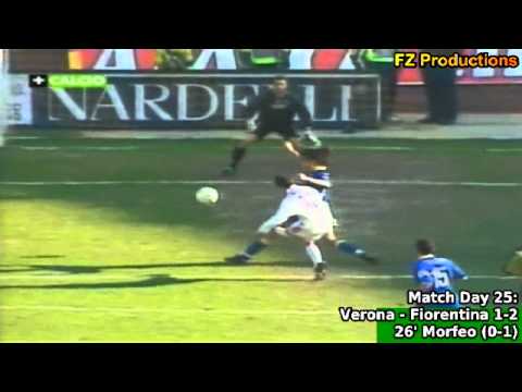 Serie A 2001-2002, day 25 Verona - Fiorentina 1-2 (Morfeo, Adriano, Mutu)