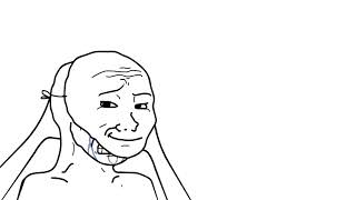 Crying wojak take off smiling mask