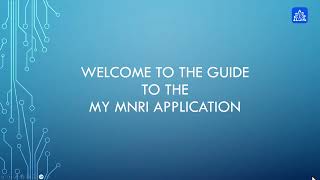 MyMNRI app Getting Started