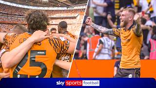 Full-time SCENES as Hull City are promoted to the Premier League! 🔥