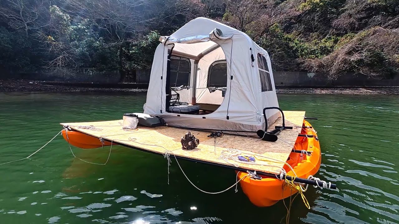 六畳一間の釣りキャンプしてみたよ！