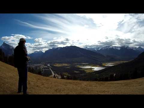 Dreamflight Alula Slope Soaring stiff wind near Banff Norquay