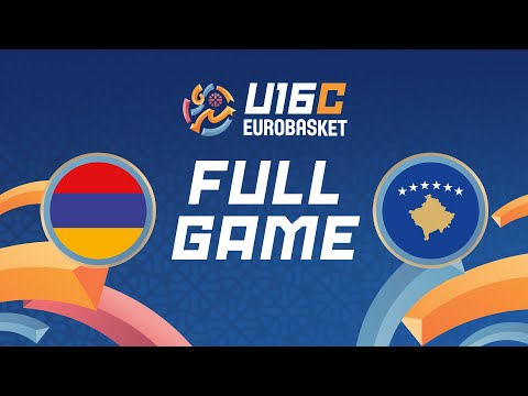 Group Phase | Armenia v Kosovo | Full Basketball Game | FIBA U16 EuroBasket 2024 Division C