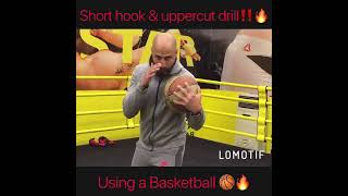 Short hook and uppercut drill