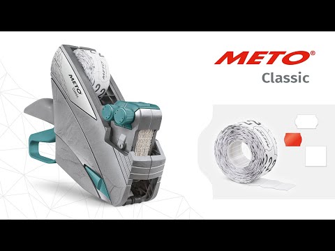 Handauszeichner: Etikettenrollenwechsel Meto Classic – Label loading
