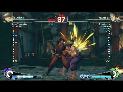 Kiryu Tsukimiya [Guy] vs Ryukichikun [Ryu] SSF4 Japanese Online Ranked Matches - TRUE-HD