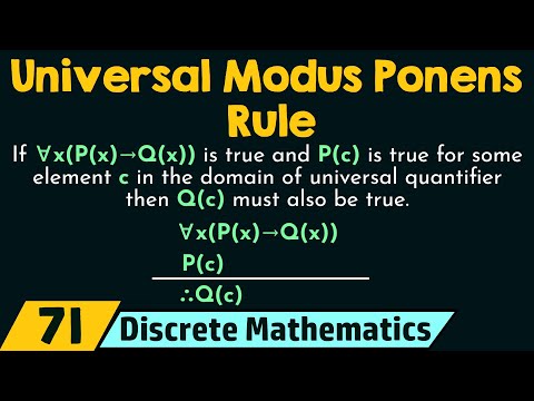 Universal Modus Ponens Rule