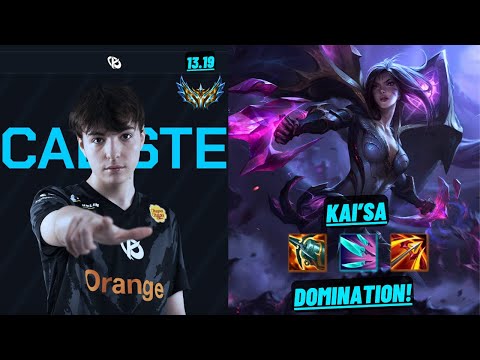 KC CALISTE: KAI’SA VS EZREAL (ADC) DOUBLE KILL, DOMINATION - EUW CHALLENGER 1812 LP - PATCH 13.19