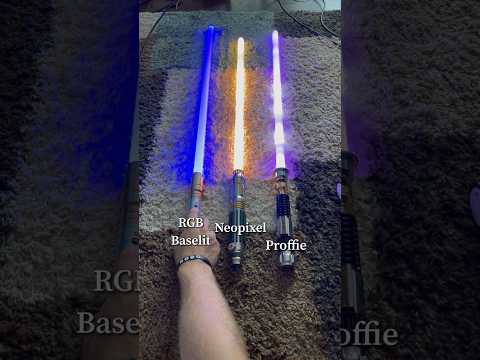 RGB Baselit vs Neopixel vs Proffie Lightsaber