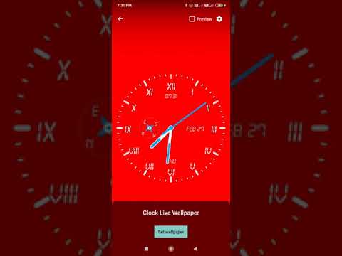 Clock Live Wallpaper Video