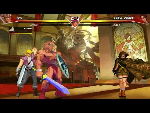LARA CROFT VS DOUBLE SHIN AKUMA VS HE-MAN & LEO : HARDEST LEVEL EPIC FIGHT