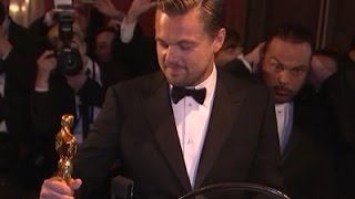 DiCaprio, Larson Have Oscars Engraved