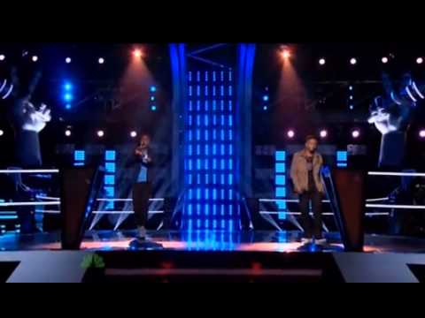 The Voice USA Battle Rounds Season 4-- C.Perkins V/S Kris Thomas--- It Will Rain