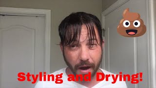 Hair Replacement Men's Hair System Review Styling and Drying your Hair!