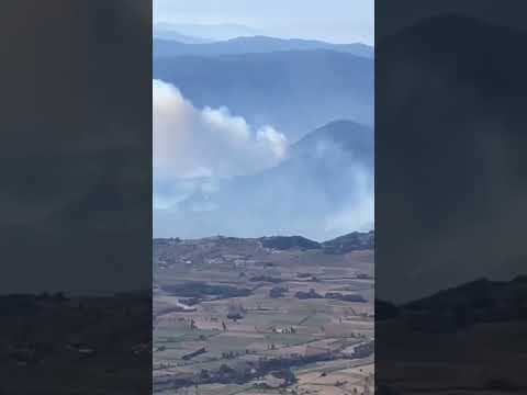 Incendio en #maltrata #veracruz desde la cima del volcán Sierra Negra.
