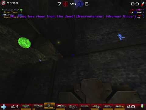 UT2004 Double Kill Biorifle fully charged on Grendelkeep.