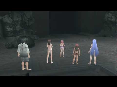 Xenosaga III HD Cutscene 095 - Exploring Deeper (Floating Landmass Cave) - JAPANESE - SWIMSUIT MODE