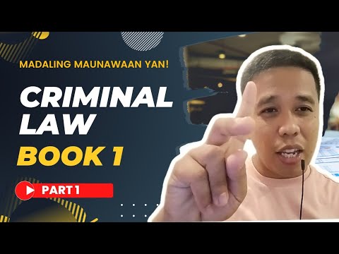 Criminal Law Book 1 | Part One