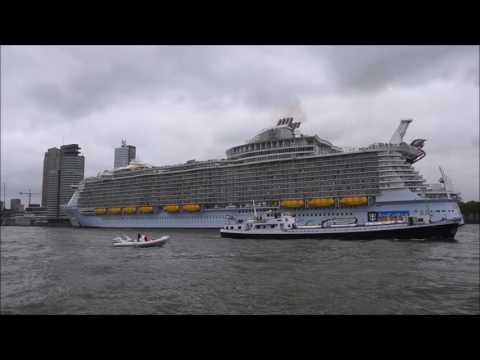 Harmony of the Seas departure from Rotterdam 24 May 2016